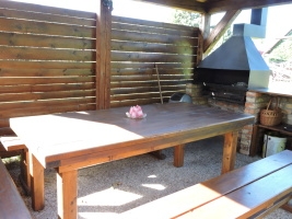 garden house with barbecue